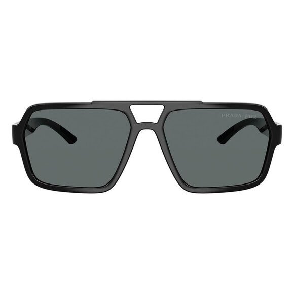 New PRADA LINEA ROSSA Black Polarised Aviator PSA06S 1AB-02G Sunglasses Women - Picture 2 of 6